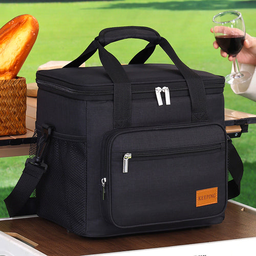 Insulated cooler bag with practical exterior pockets Bowlift