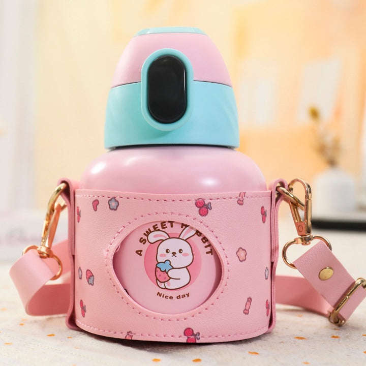 Ladies insulated drinking bottle with stylish animal motif Bowlift