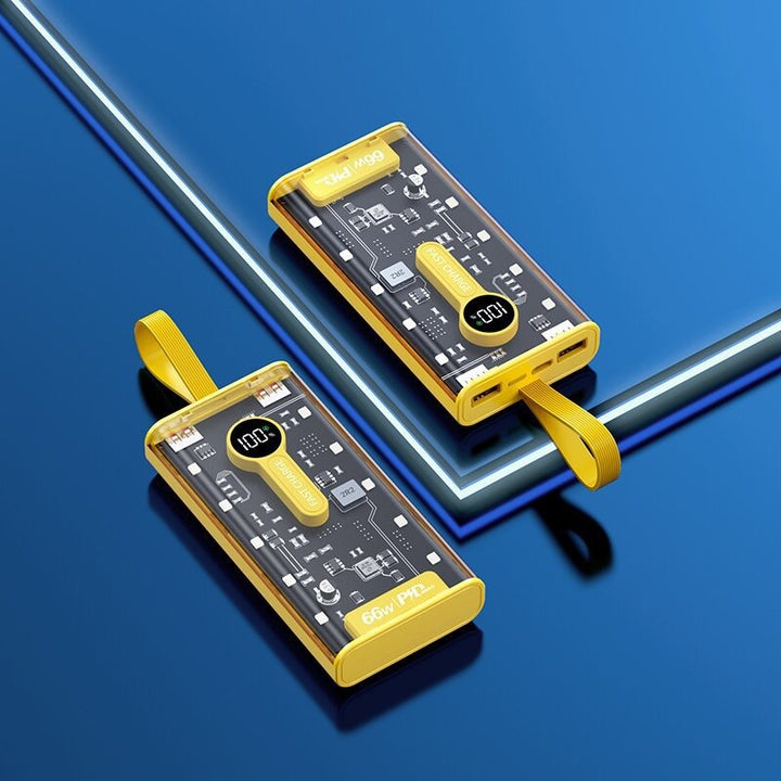 Portable power bank with state-of-the-art charging insight and USB-C support Bowlift