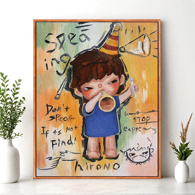 Cartoon Character Wall Art Print Bowlift