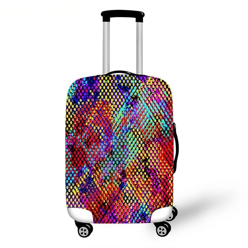 Women's hard shell suitcase with diverse floral design Bowlift