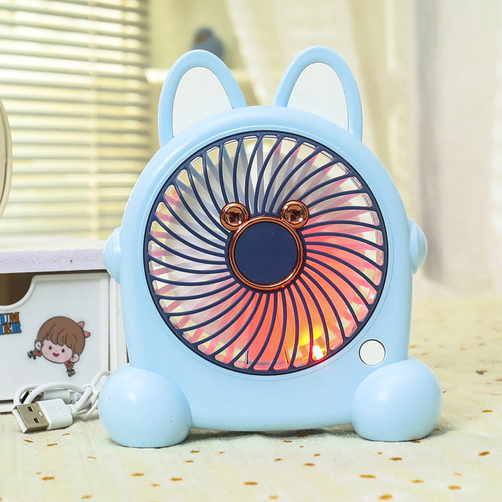 Women's portable hand fan in creative animal design Bowlift