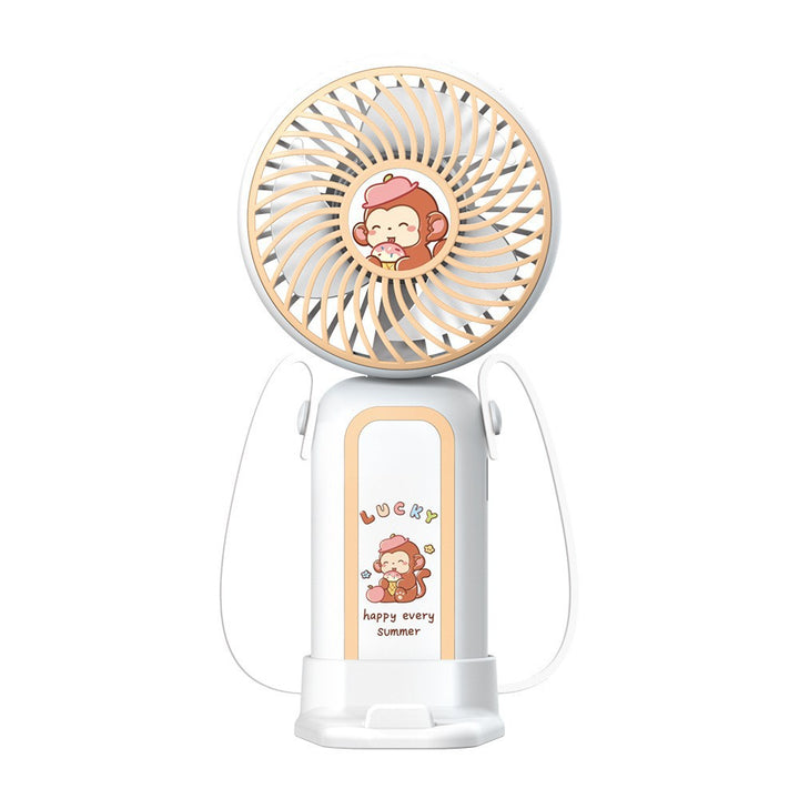 Creative Cartoon Design Handheld Fan Bowlift