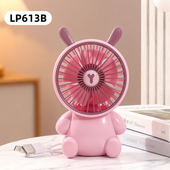 Ladies USB Desk Fan with Cute Animal Design Bowlift