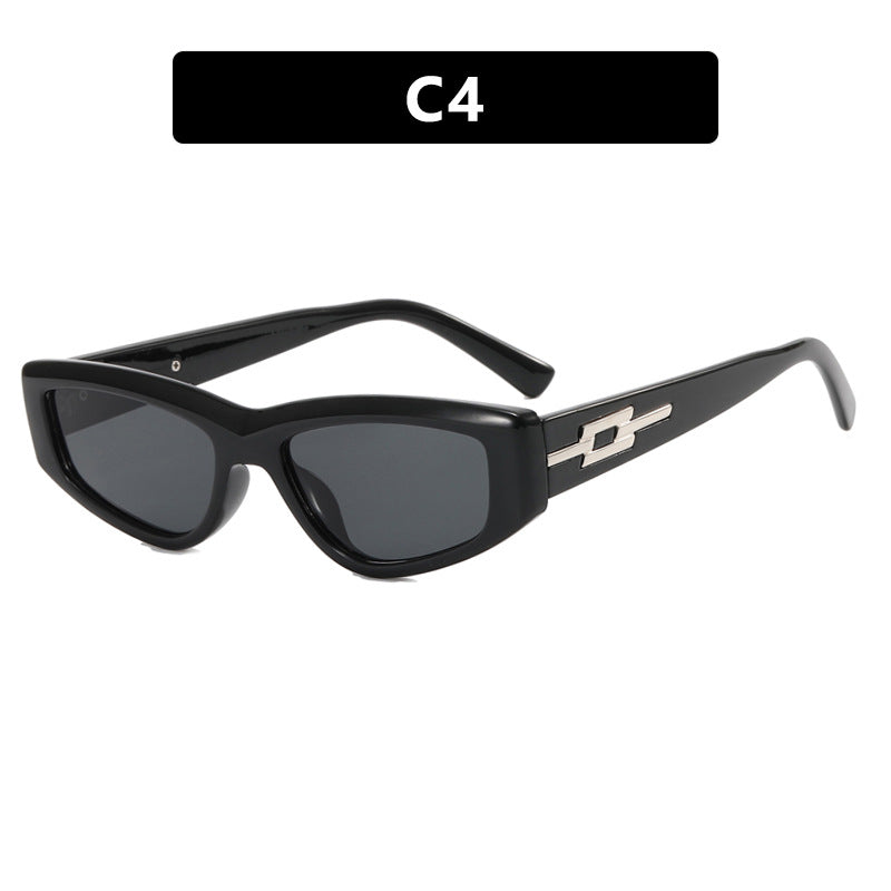 Women's stylish Cat-Eye sunglasses with transparent frame and cool lenses Bowlift