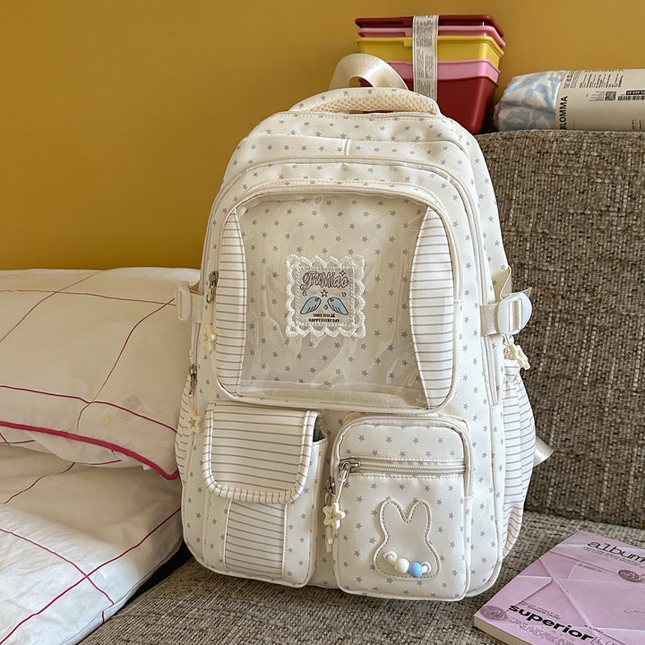 Playful Bunny Ear School Backpack Bowlift