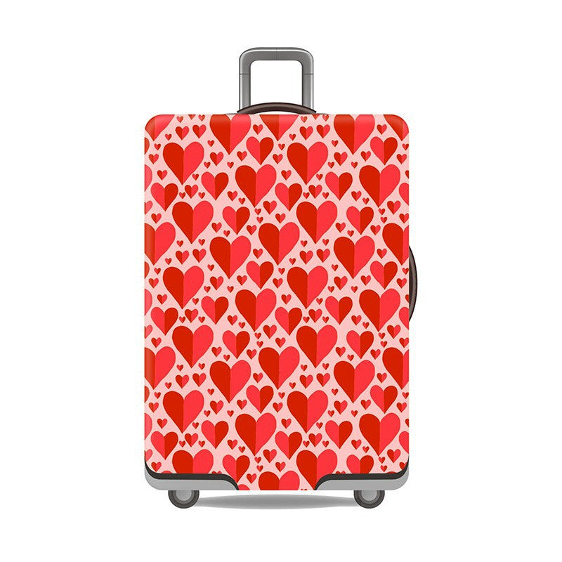 Women's Hard Shell Suitcase with Modern Geometric Design Bowlift
