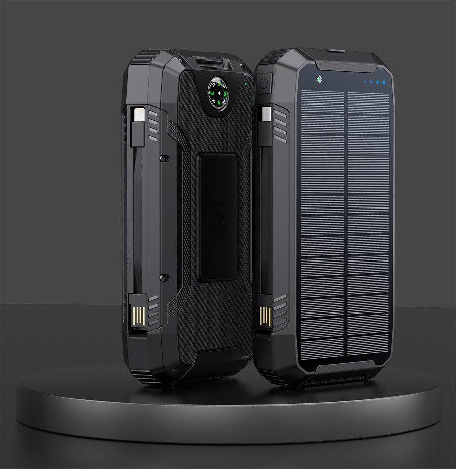 Robust Solar Power Bank with Multifunctional Charging Port Bowlift