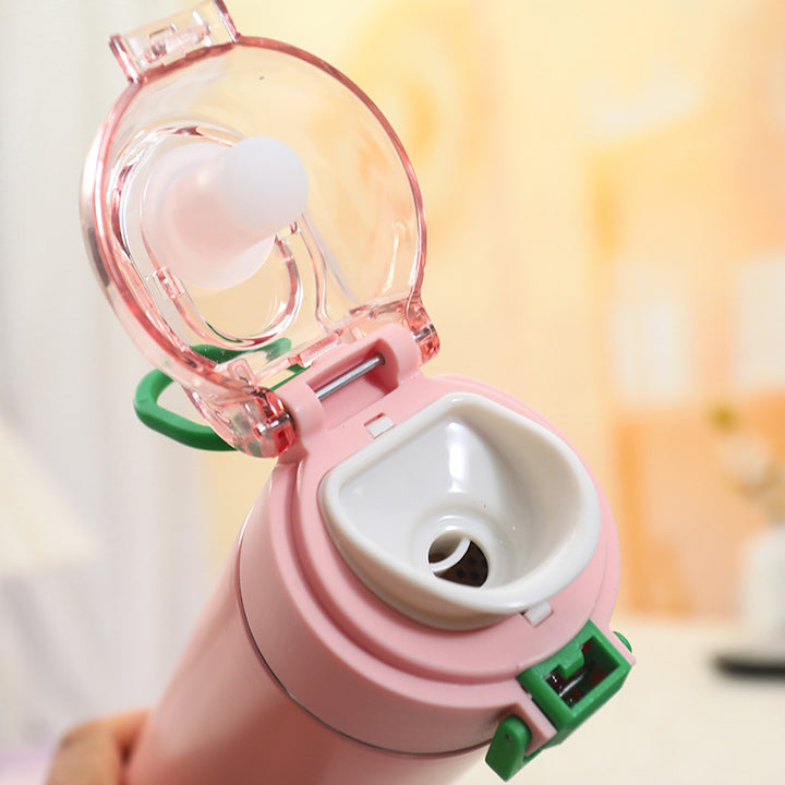 Women's insulated drinking bottle with practical flip lid Bowlift