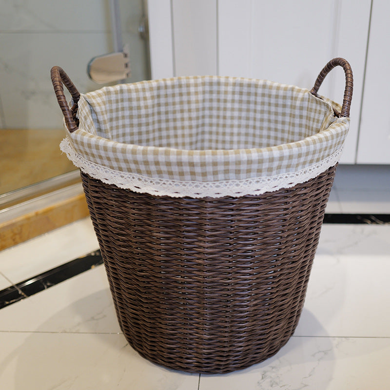 Washing Basket Set Made of Woven Material Bowlift