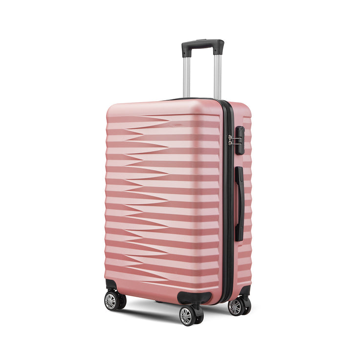 Unisex Stylish Textured Hard Shell Spinner Suitcase Bowlift