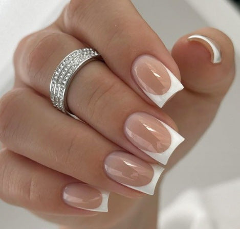 French Tip Acrylic Nail Extensions Bowlift