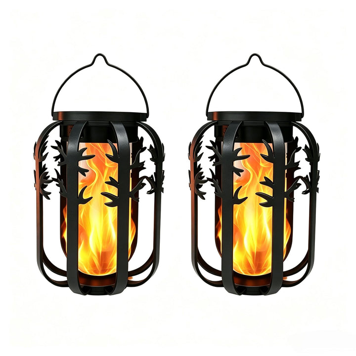 Unisex Solar Lantern with Flickering Fire Effect Bowlift