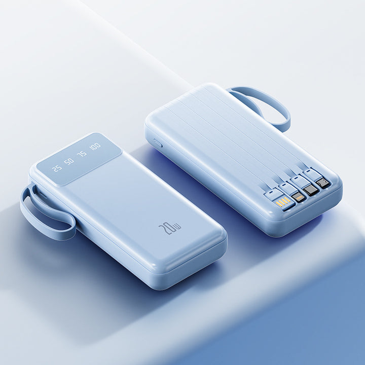 Portable fast charging power bank with LED display Bowlift