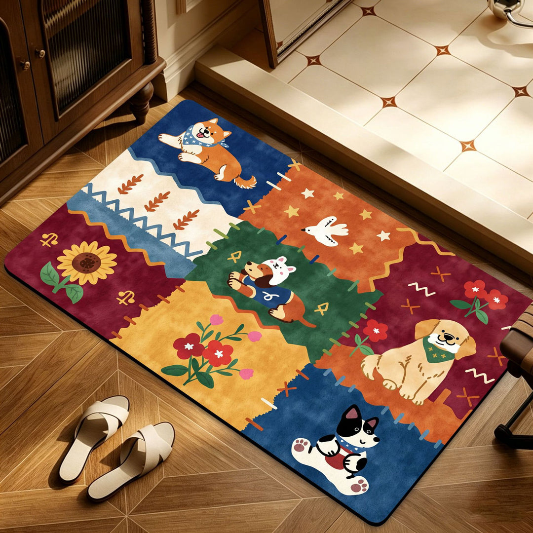 Heart Pattern Decorative Area Rug Bowlift