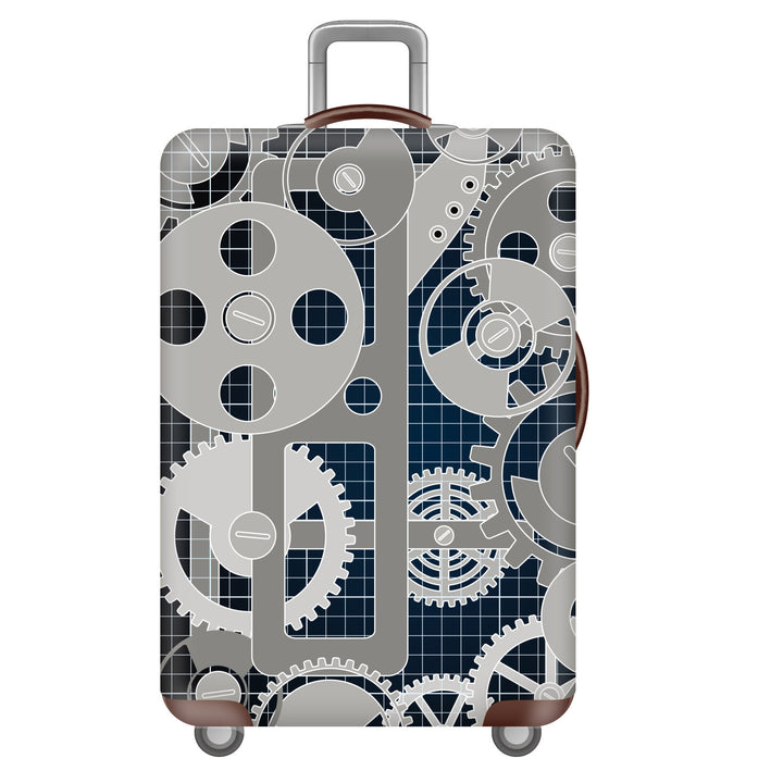 Unisex non-elastic suitcase cover with tropical leaf pattern, stretch protective cover for hard shell and soft case Bowlift