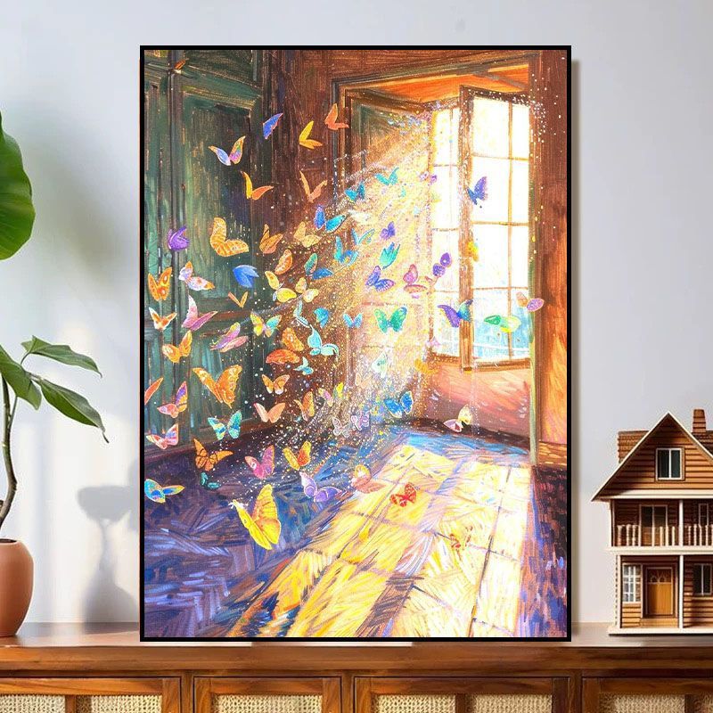 Butterfly-Inspired Dreamy Canvas Art Bowlift