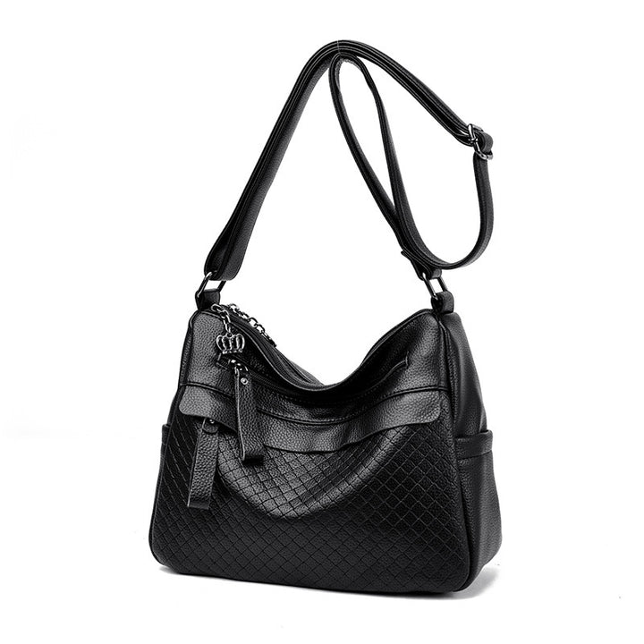 Textured Quilted Shoulder Bag Bowlift
