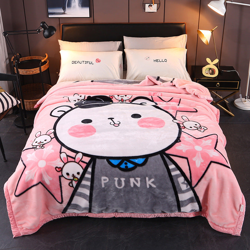 Cozy Cartoon Themed Blanket Bowlift