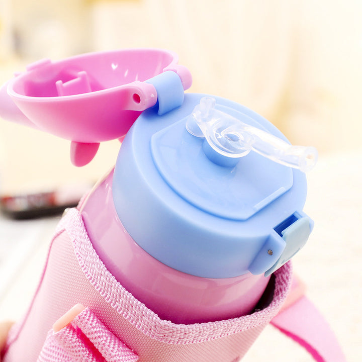 Ladies child-friendly drinking bottle with funny bunny pattern Bowlift