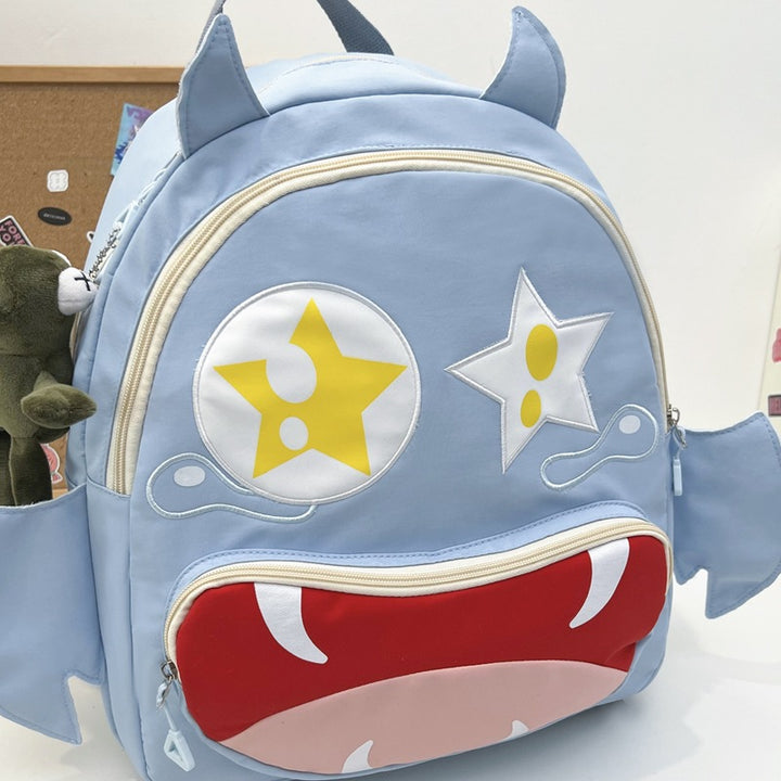 Playful plush backpack with animal face Bowlift