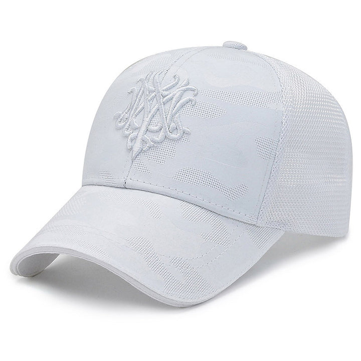 Women's Sporty Trucker Cap with Breathable Mesh Back Bowlift