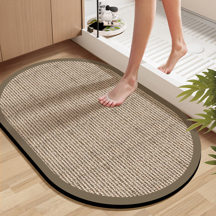 Soft Textured Bathroom Rug Bowlift