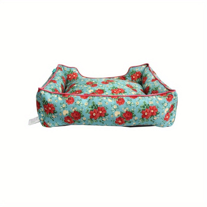 Floral Patterned Dog Bed