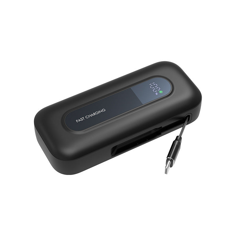 Power bank with digital charge status monitor and high-speed charging Bowlift