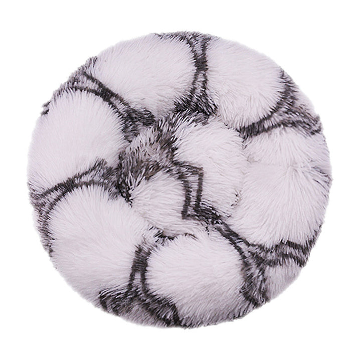 Round Plush  Nest  Dog Bed