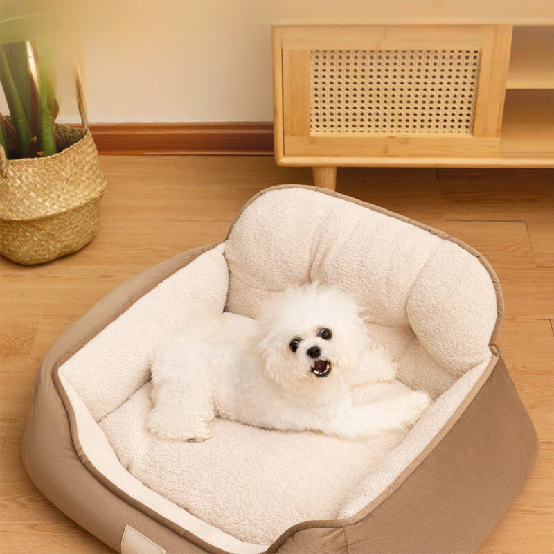 Orthopedic Plush Dog Bed