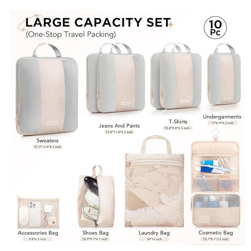Travel cosmetics set with compartments and practical organizer Bowlift