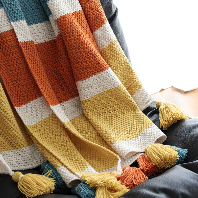 Decorative Tassel Throw Blanket