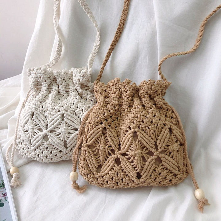 Hand-knotted macrame bag Bowlift