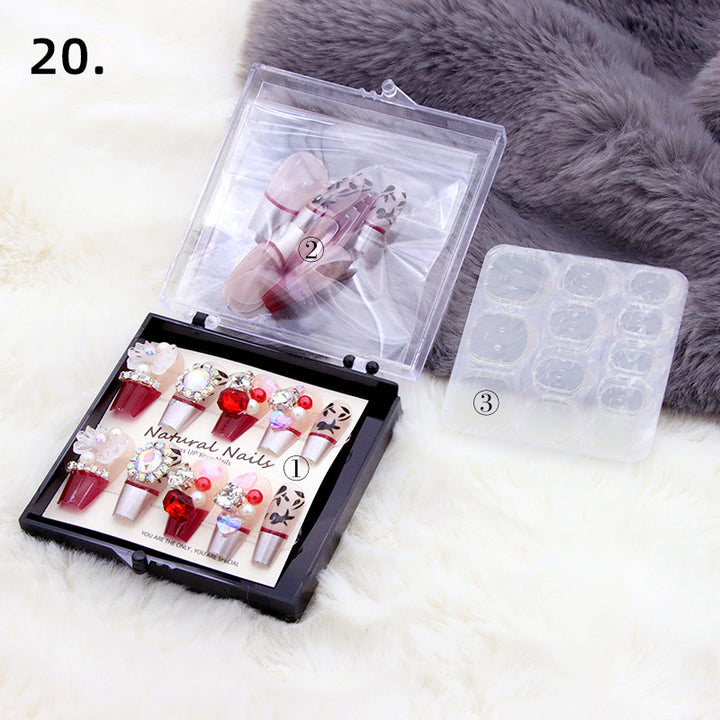 Elegant Pre-Designed Press-On Nail Set Bowlift