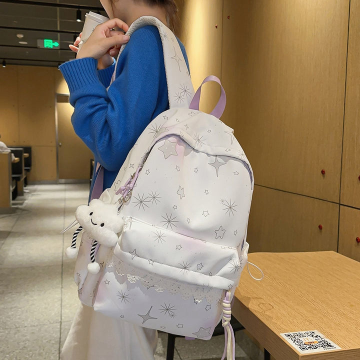 Backpack with Dreamy Star Design and Practical Features Bowlift
