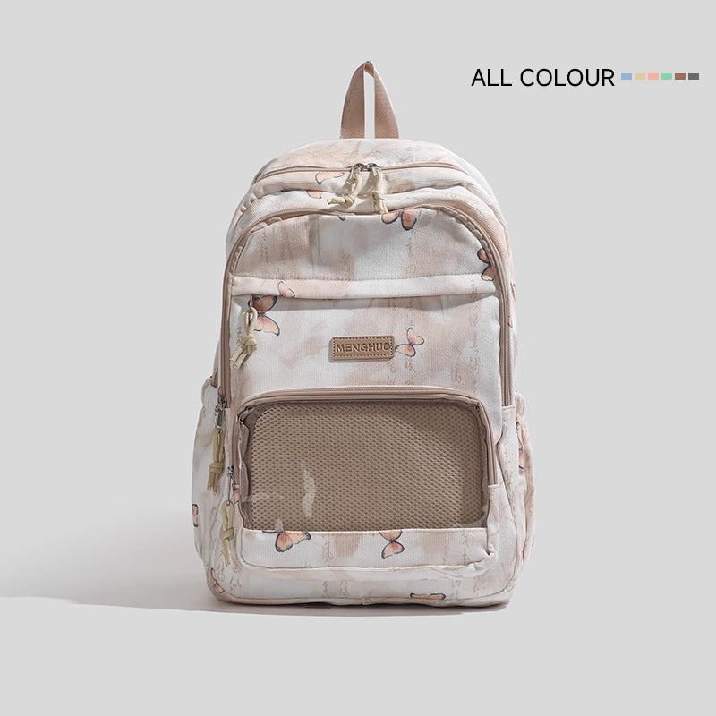 Stylish Butterfly Print Backpack Bowlift