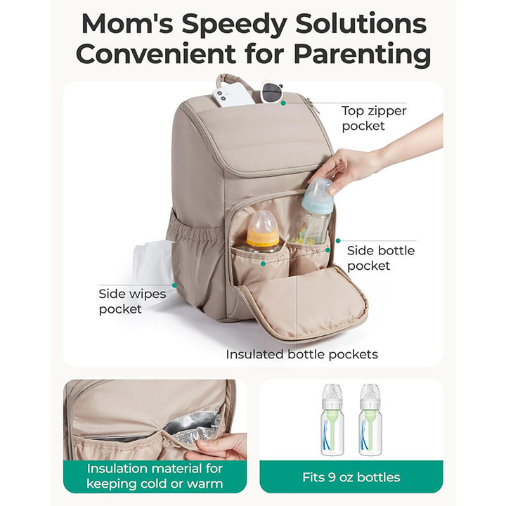 Insulated Multi-Pocket Backpack Bowlift