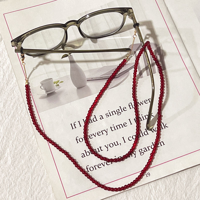 Vibrant Beaded Eyewear Chain Bowlift