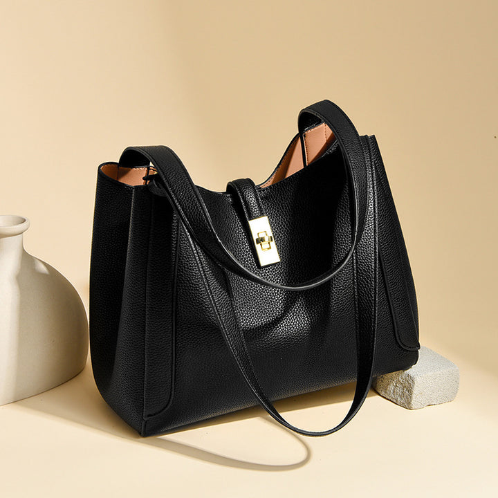 Elegant Structured Shoulder Tote Bowlift