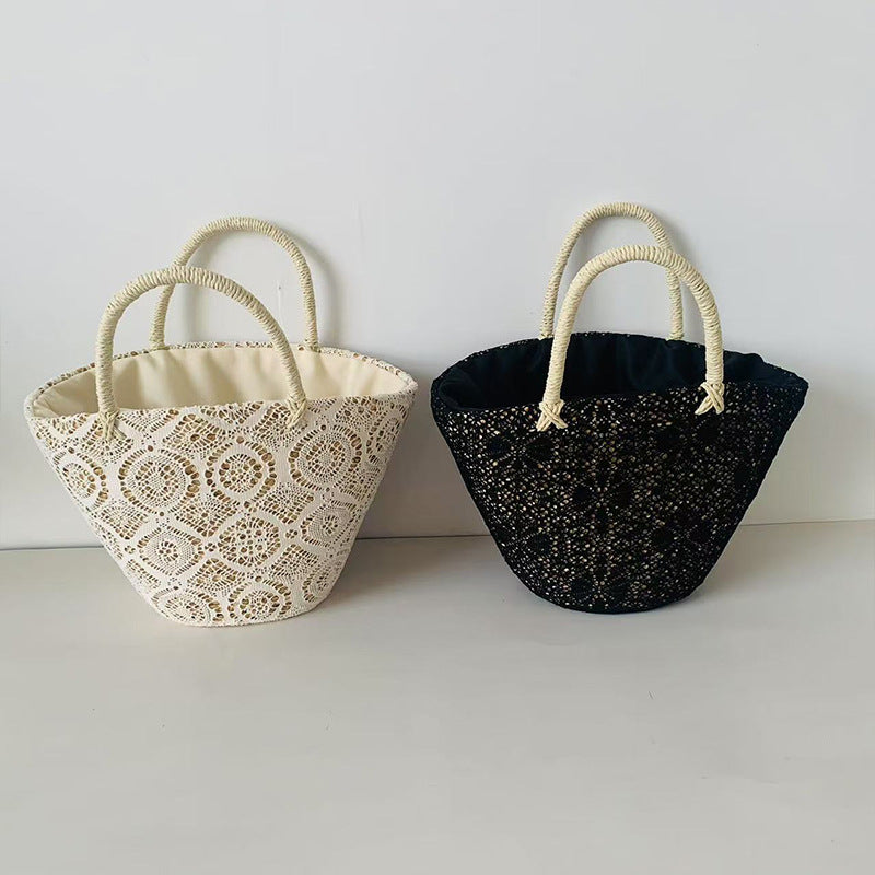 Basket bag with elegant, woven design Bowlift