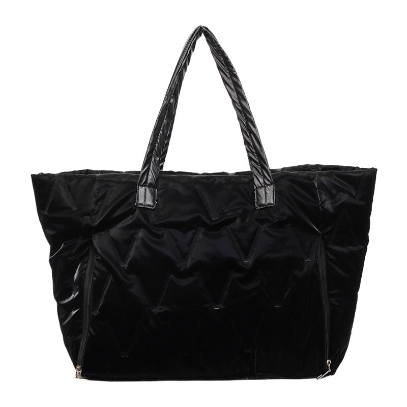 Spacious Quilted Travel Tote Bowlift
