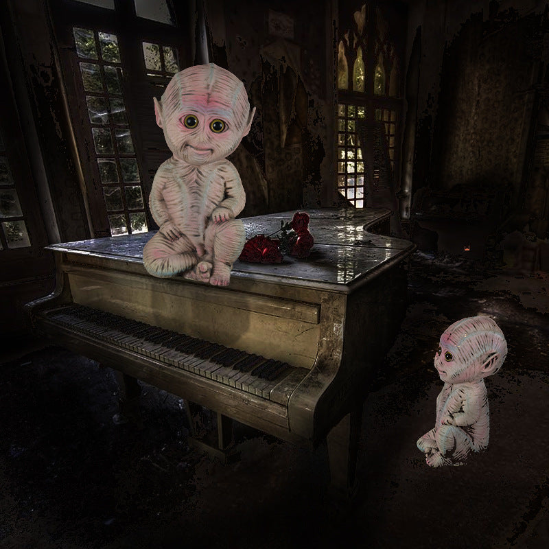 Realistic Baby Alien Figurine Bowlift