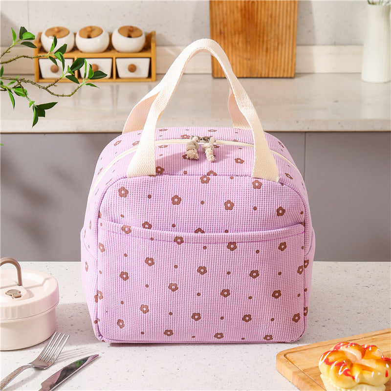 Insulated Strawberry Print Lunch Cooler Bag Bowlift