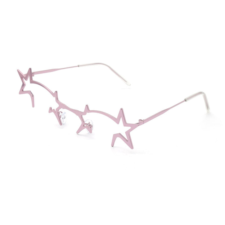Artistic Star-Shaped Eyewear Bowlift
