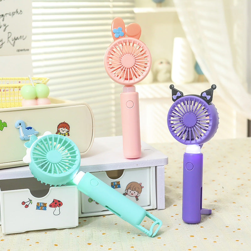 Portable Hand Fan with Cute Rabbit Design Bowlift
