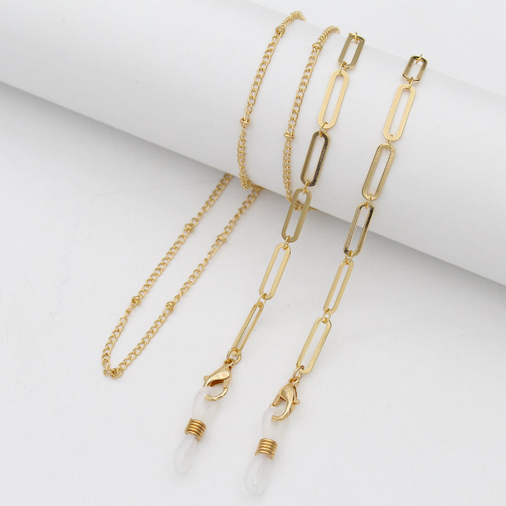 Layered Gold Chain Bracelet Bowlift