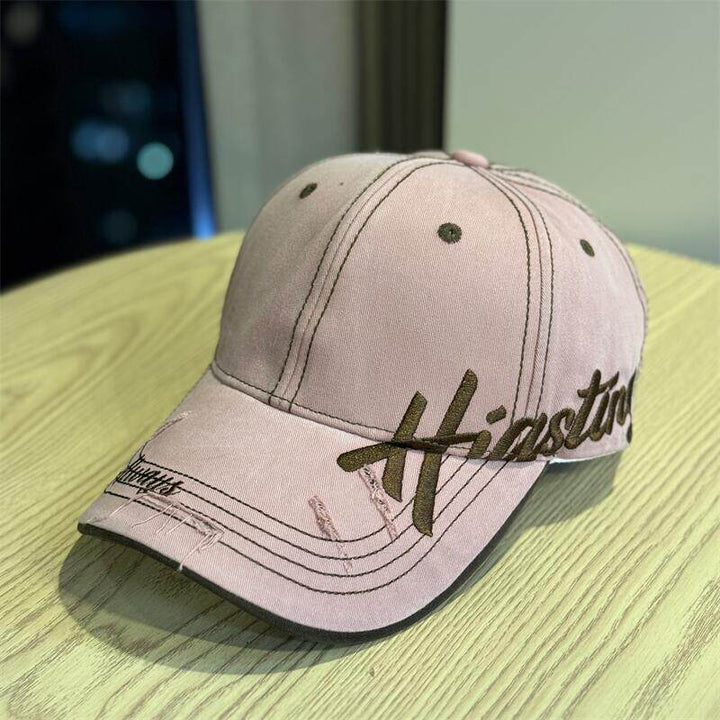 Men's Distressed Cotton Baseball Cap Bowlift 1784270668