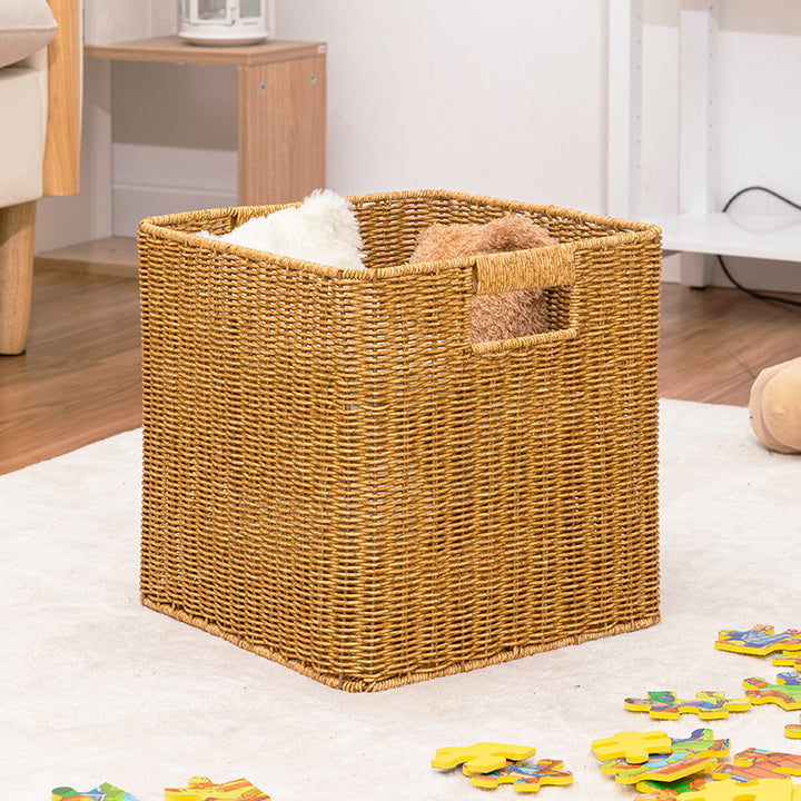 Rectangular Woven Storage Basket Bowlift