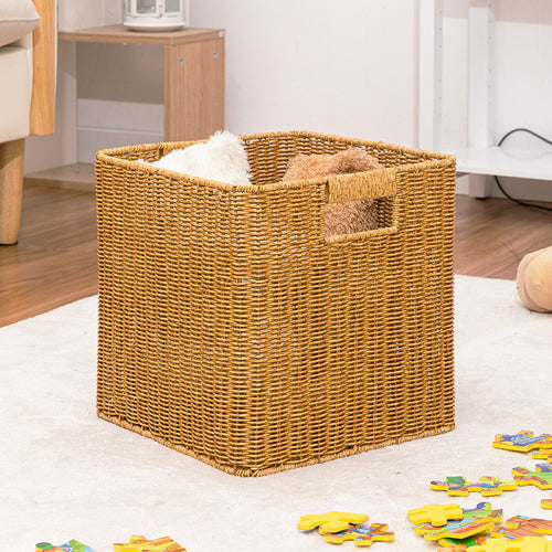 Rectangular Woven Storage Basket Bowlift